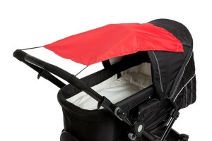 Sonnensegel Kinderwagen - Altabebe Sonnensegel mit UV Schutz für Kinderwagen Buggys, rot - Top